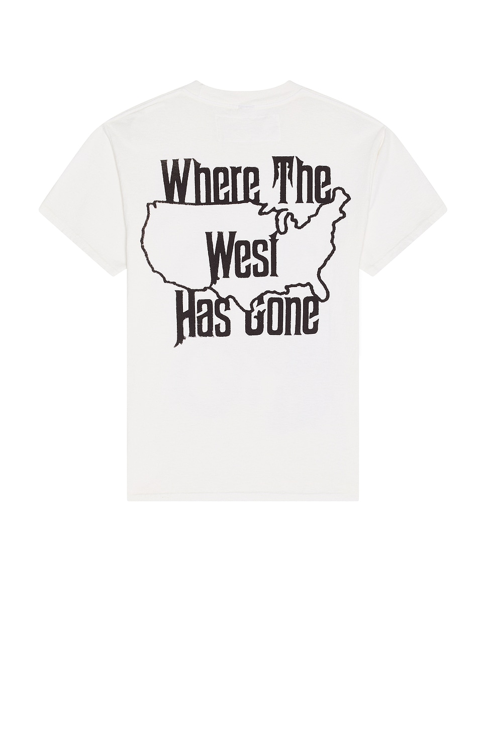 One Of These Days Where The West Has Gone Graphic T-shirt In White