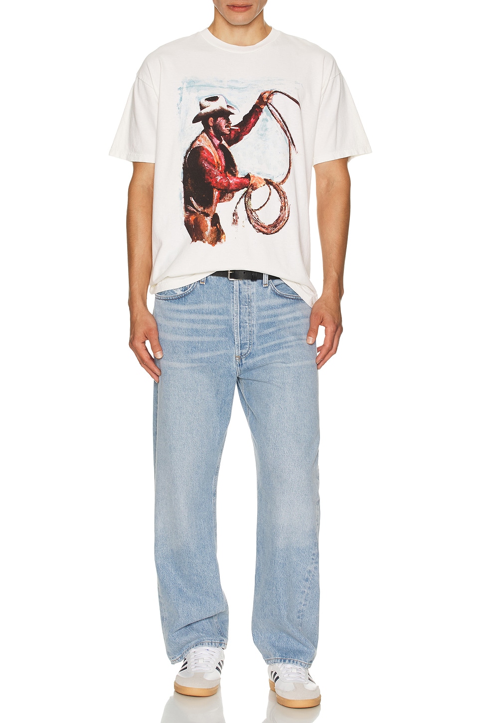 Image 1 of ONE OF THESE DAYS Where The West Has Gone Tee in Bone