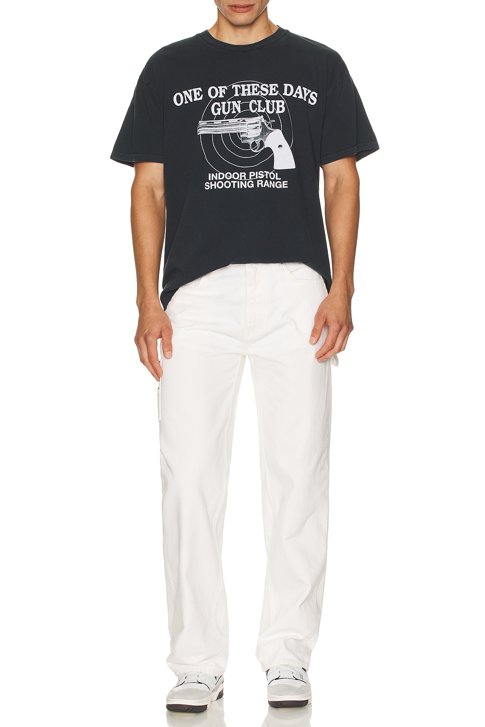Image 1 of ONE OF THESE DAYS Gun Club Tee in Washed Black