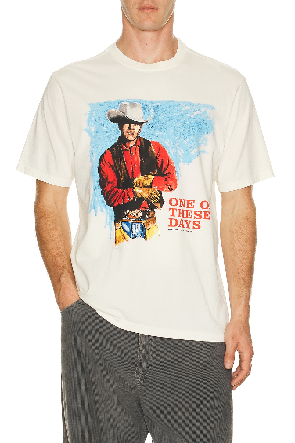 One Of These Days Heaven Can Wait Tee In White