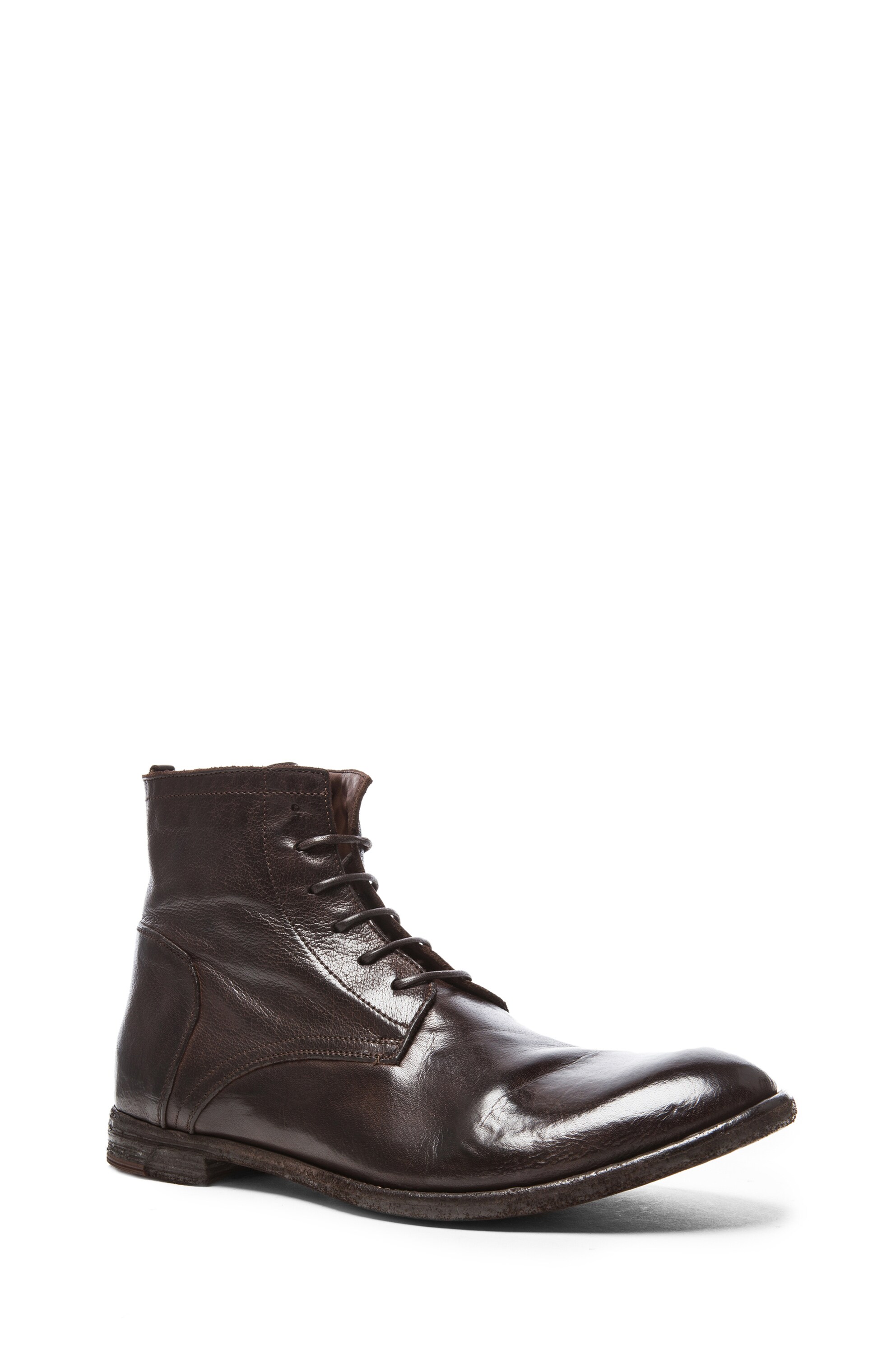 Image 1 of Officine Creative Work Leather Boots in Tinto Java