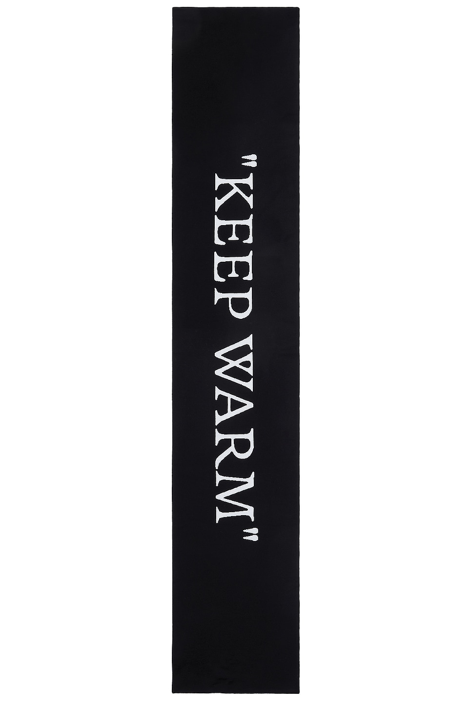 Shop Off-white Keep Warm Scarf In Black