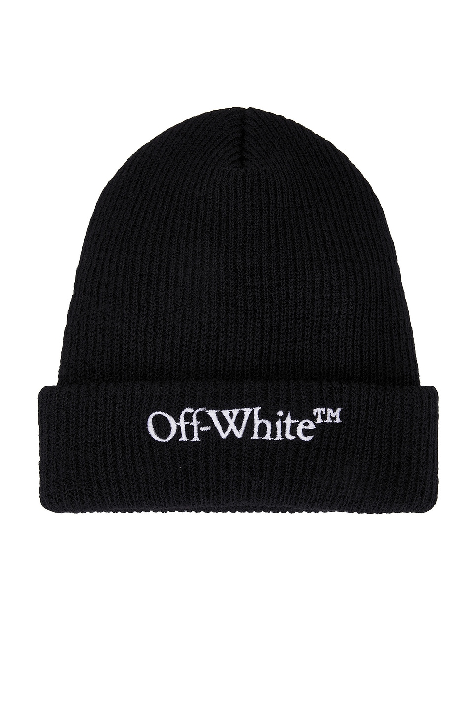 Wool Knit Beanie in Black