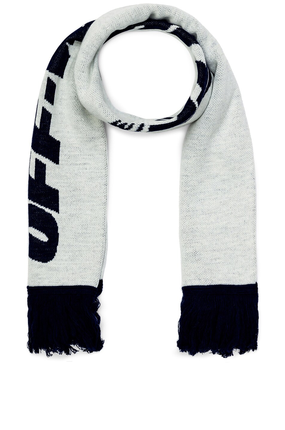 Image 1 of OFF-WHITE Wing Off Scarf in White & Blue