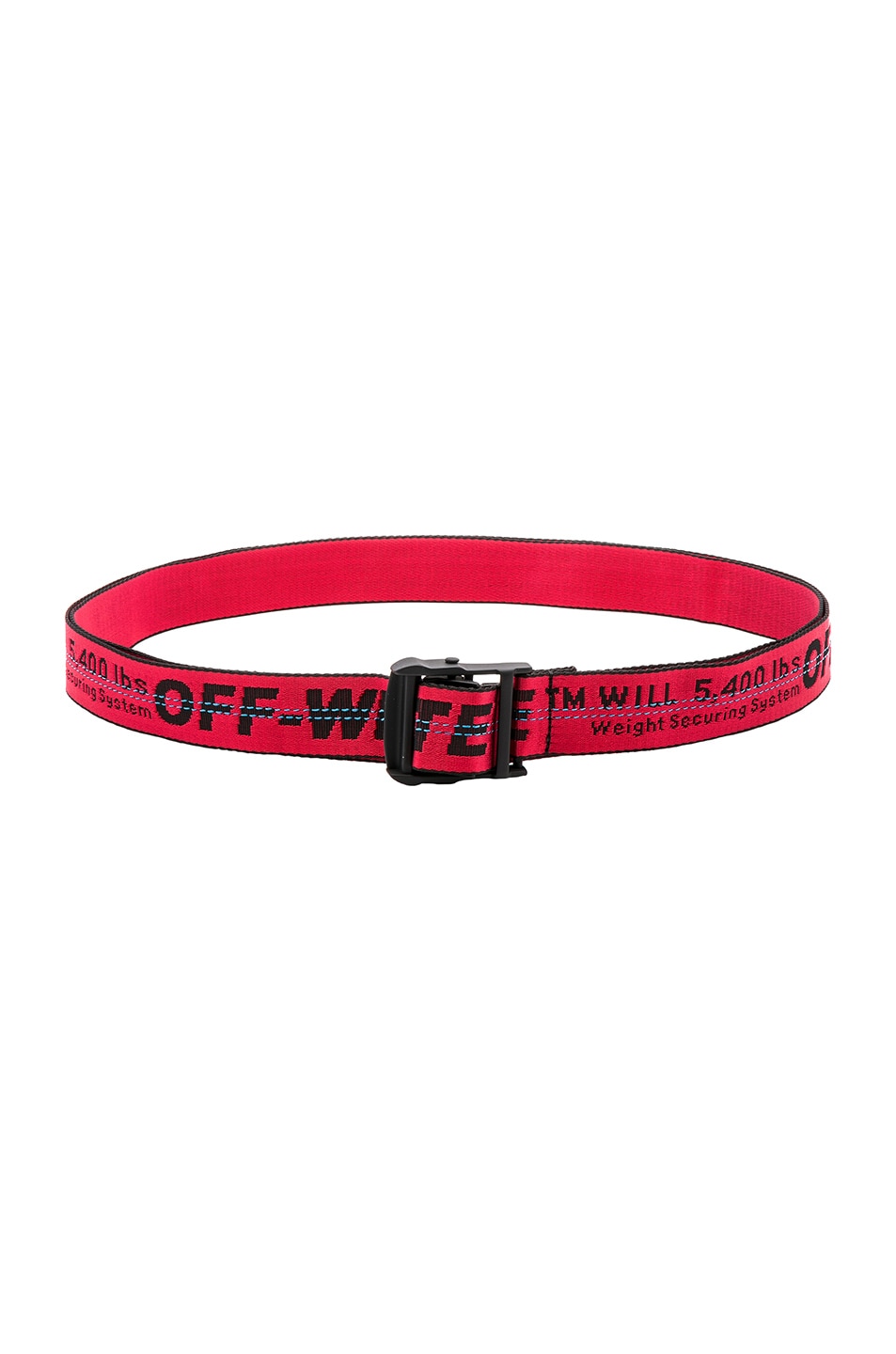 off white belt red and black