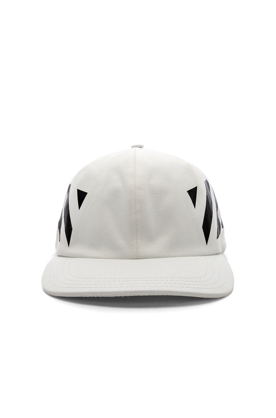 Image 1 of OFF-WHITE Diagonal Baseball Cap in Off White & Black