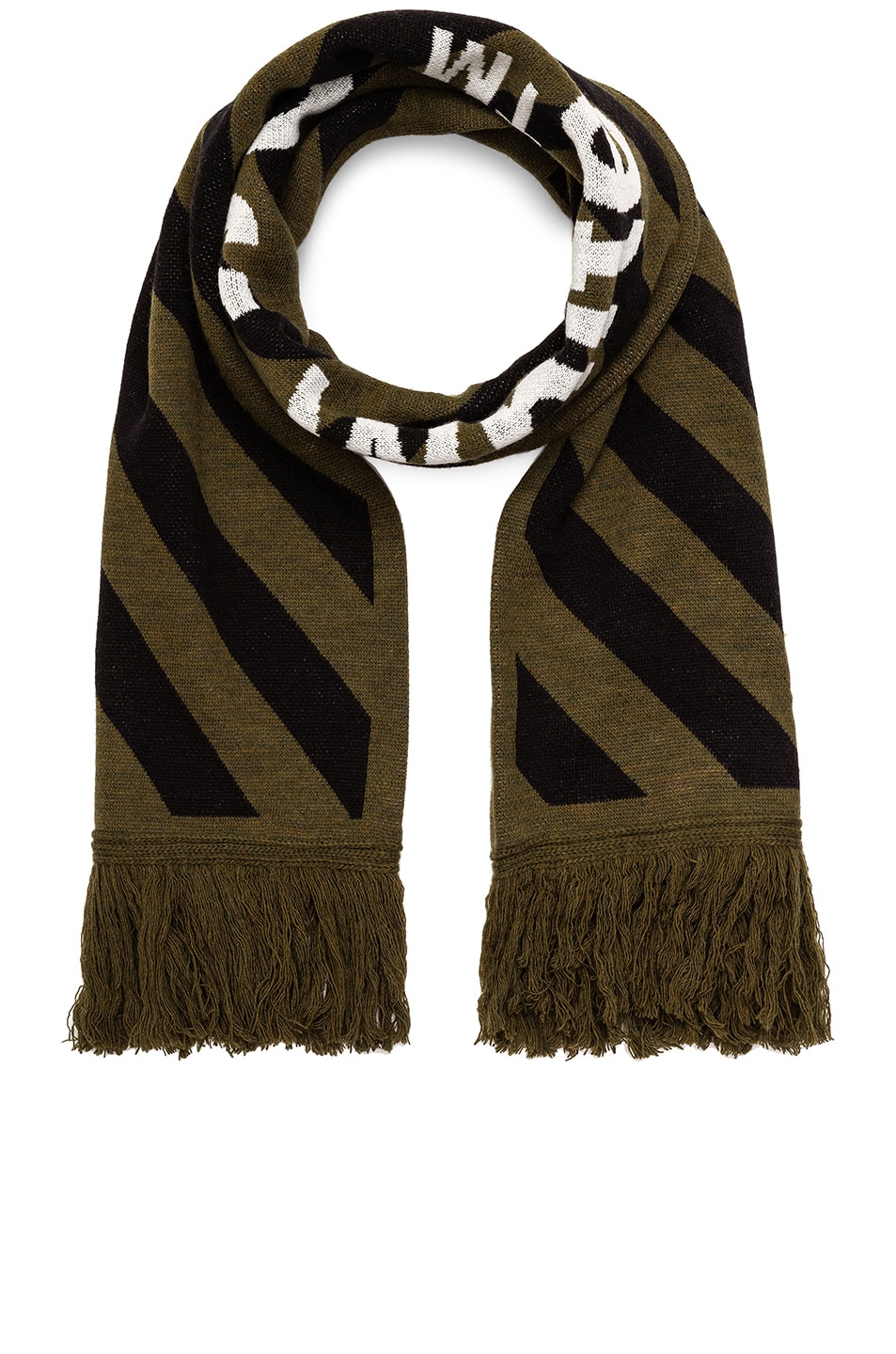 Image 1 of OFF-WHITE Arrow Scarf in Military Green