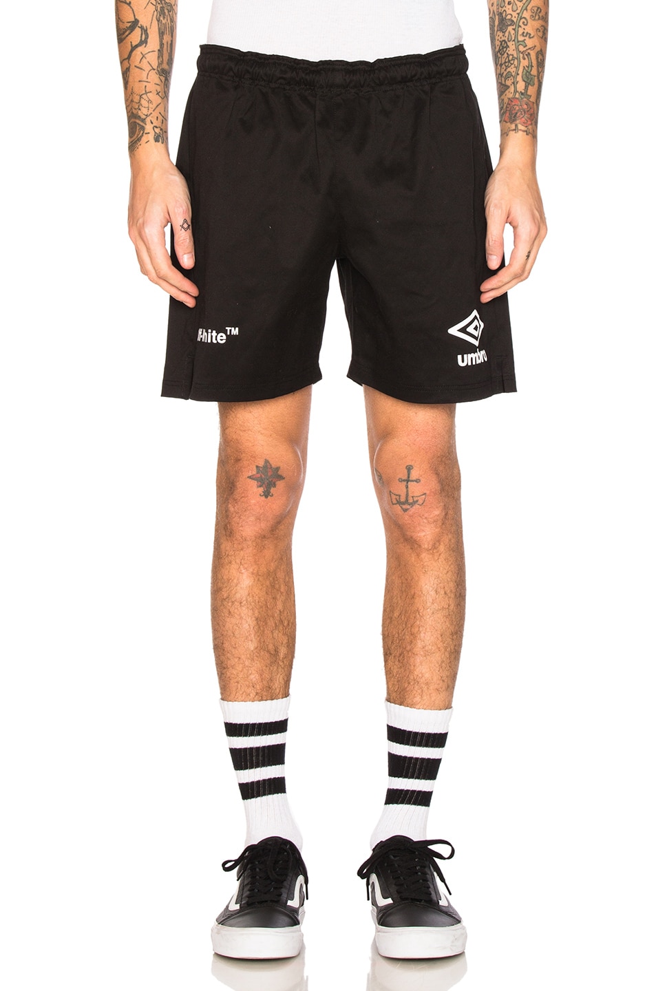 Image 1 of OFF-WHITE x Umbro Shorts in Black & White