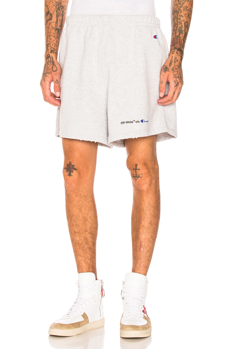 Image 1 of OFF-WHITE Champion Shorts in Grey