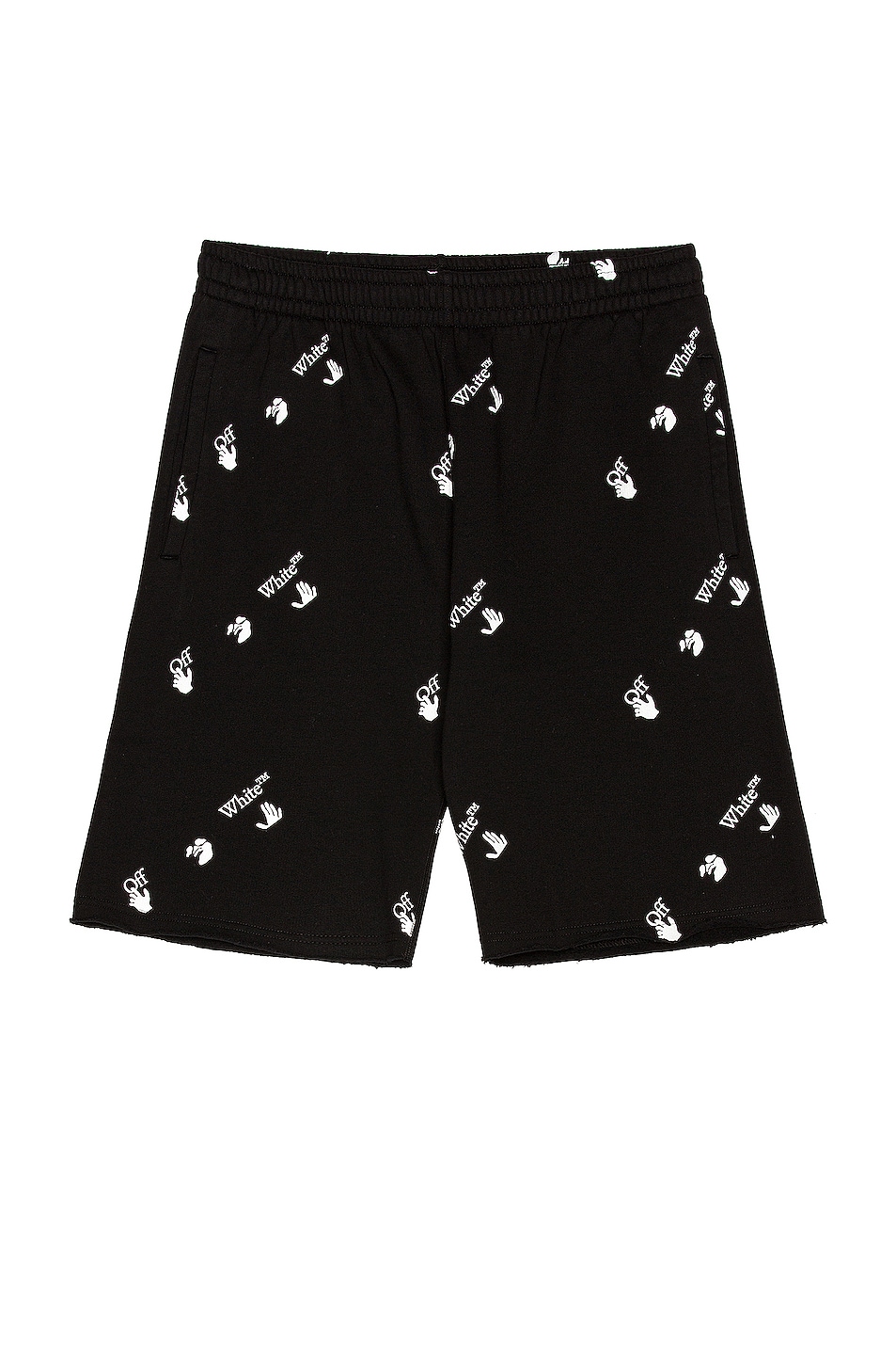 Image 1 of OFF-WHITE All Over Sweatshort in Black
