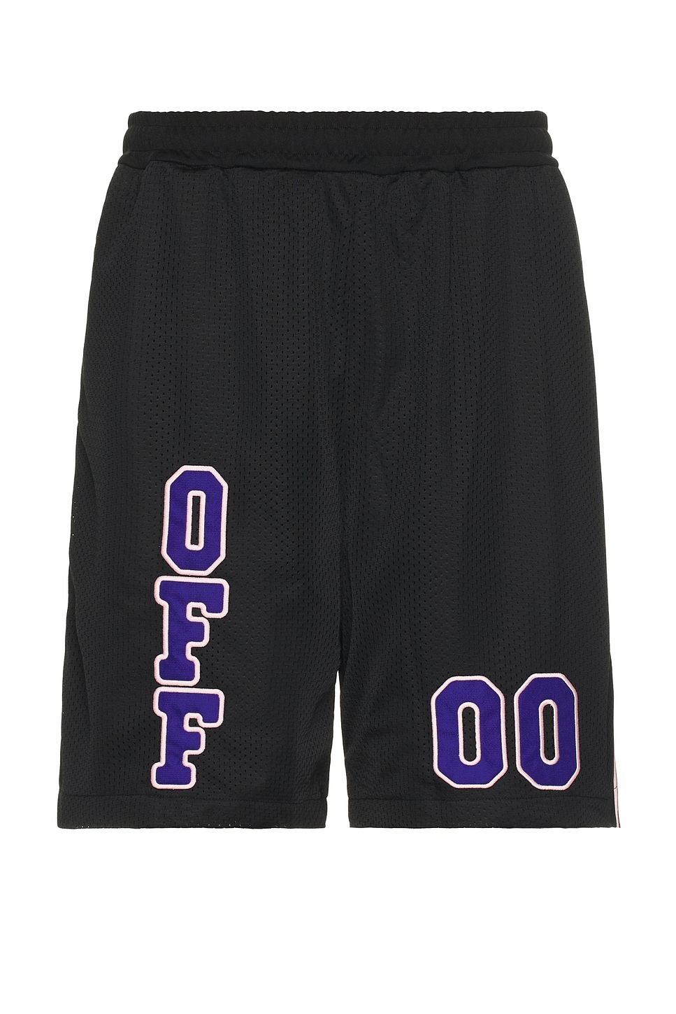 Off-white Mesh Basketball Shorts In Black