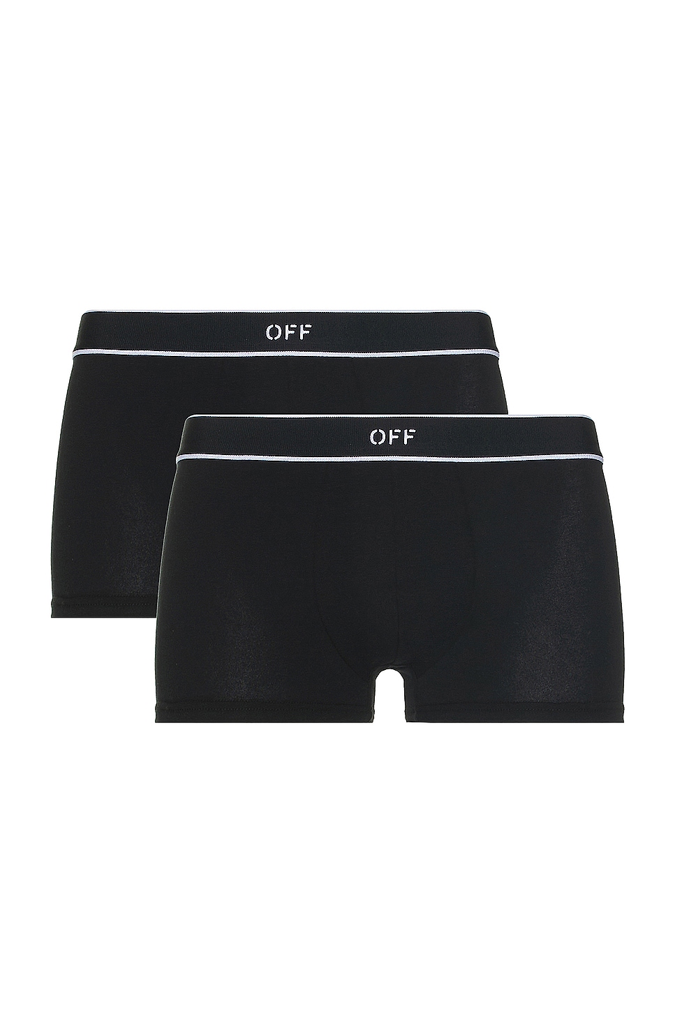 Image 1 of OFF-WHITE Stamp Low Rise Boxer in Black & White