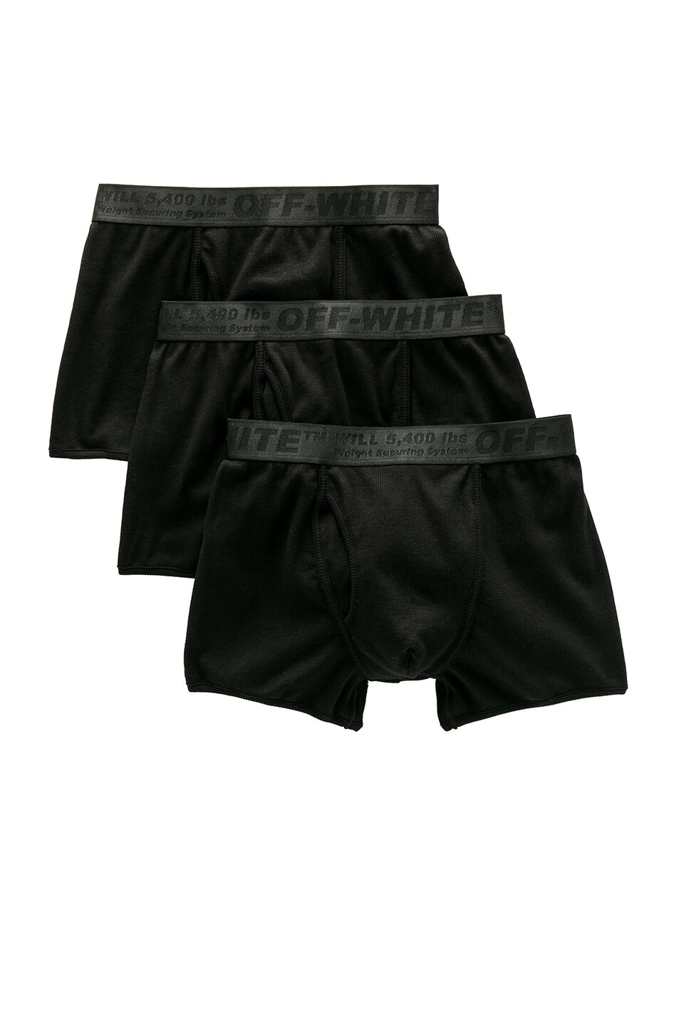 Image 1 of OFF-WHITE Boxer Shorts 3-Pack in Black