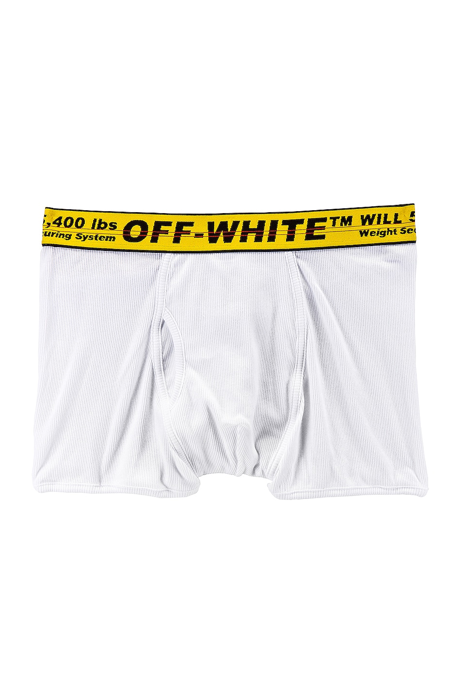 Image 1 of OFF-WHITE Single Pack Boxer in White & Yellow