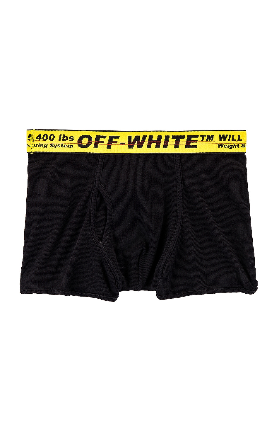 Image 1 of OFF-WHITE Single Pack Boxer in Black & Yellow