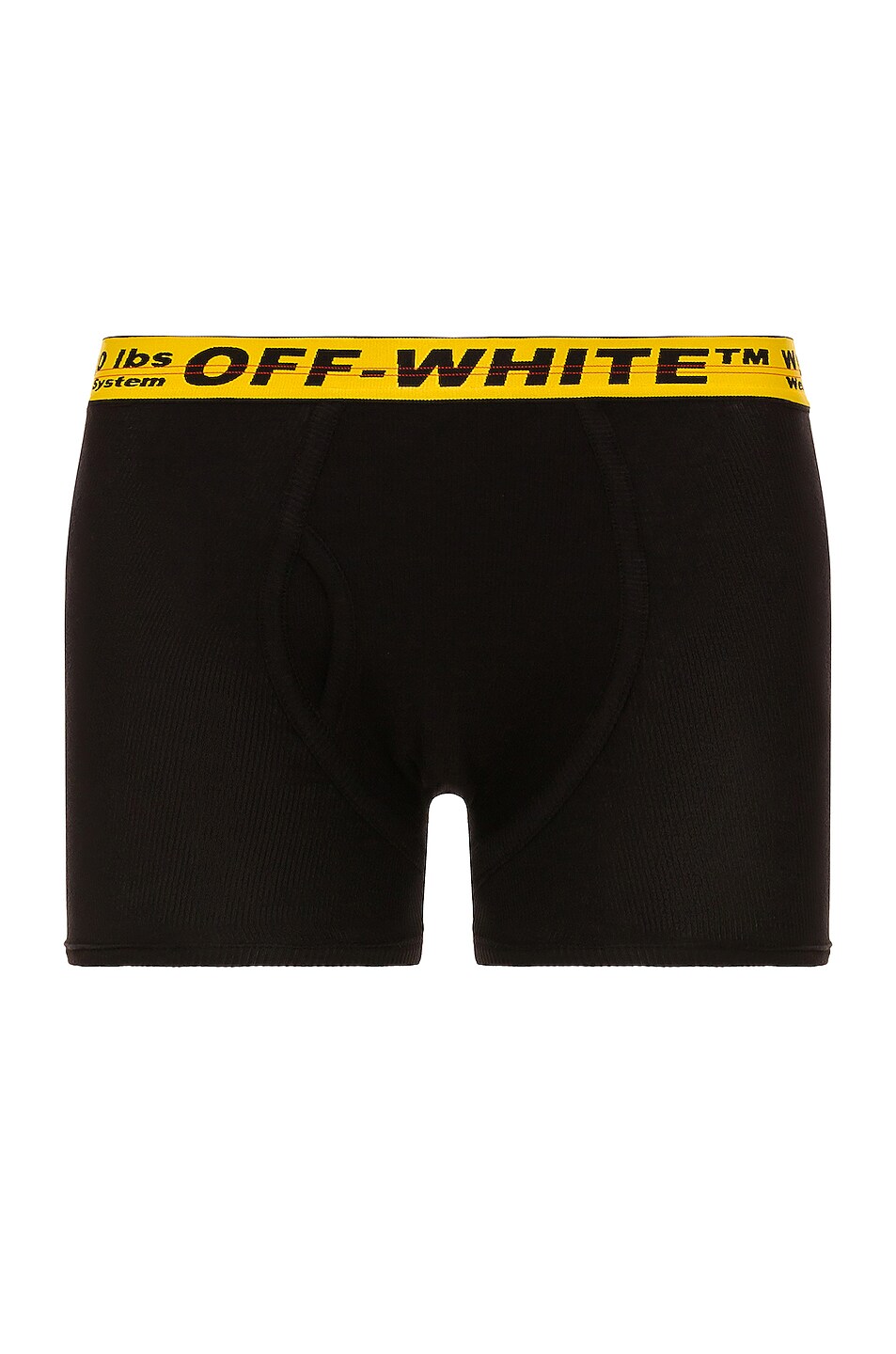 Image 1 of OFF-WHITE Single Boxer in Black & Yellow