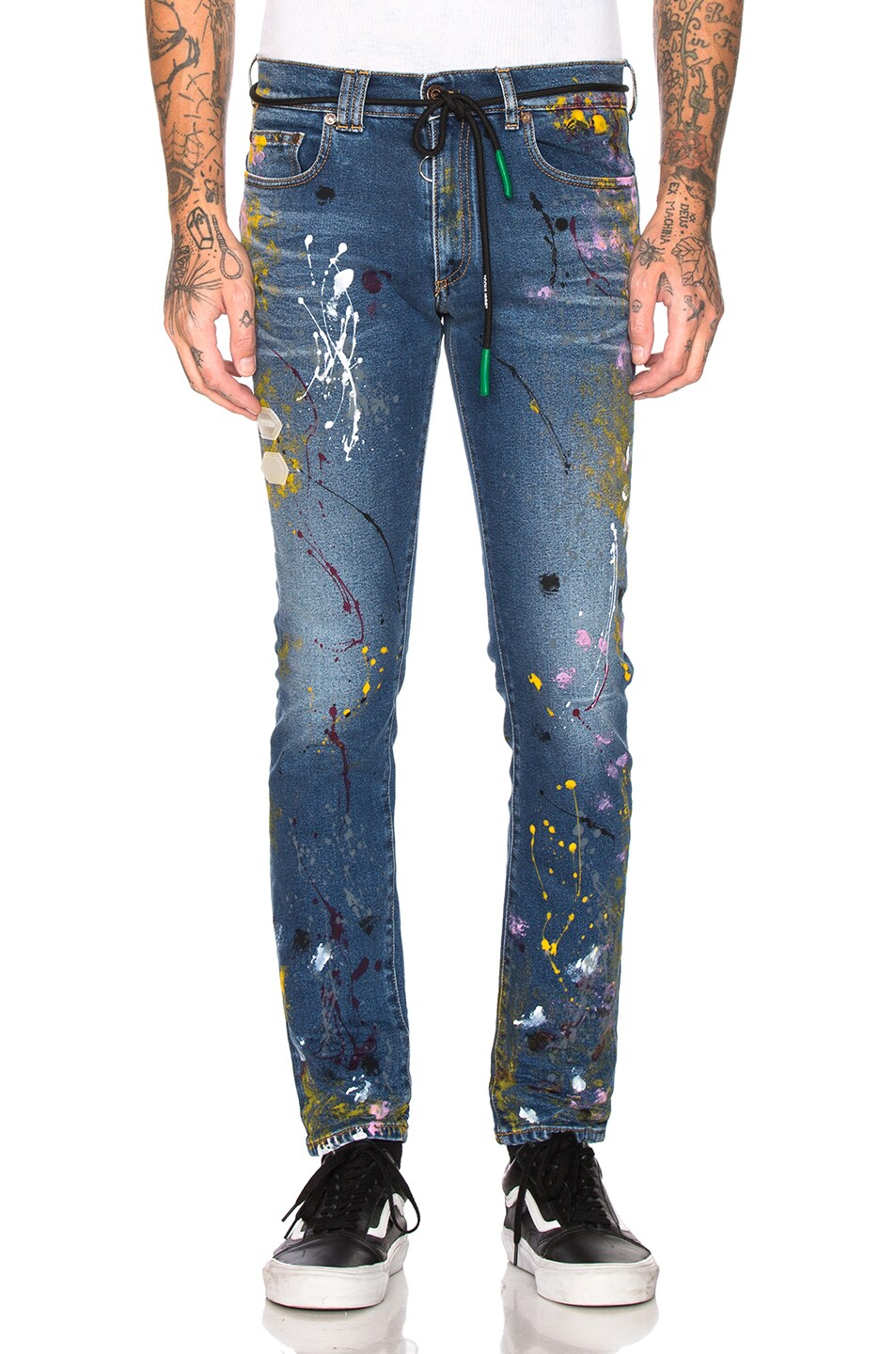 Image 1 of OFF-WHITE Skinny Jean in Vintage Paint