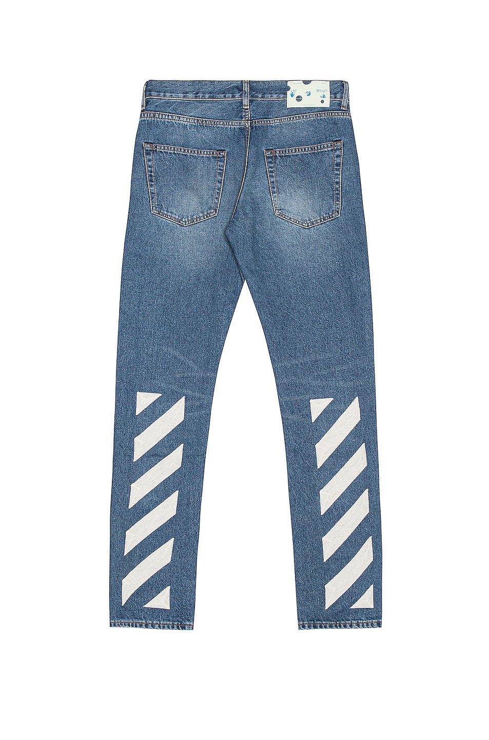 Image 1 of OFF-WHITE Slim Jeans in Medium Blue