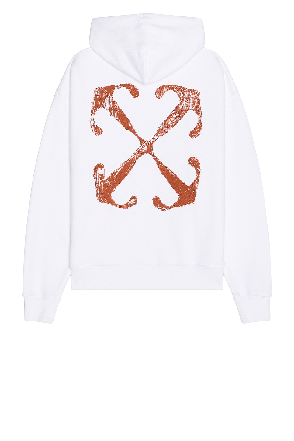 Image 1 of OFF-WHITE Scratch Arrow Skate Hoodie in White