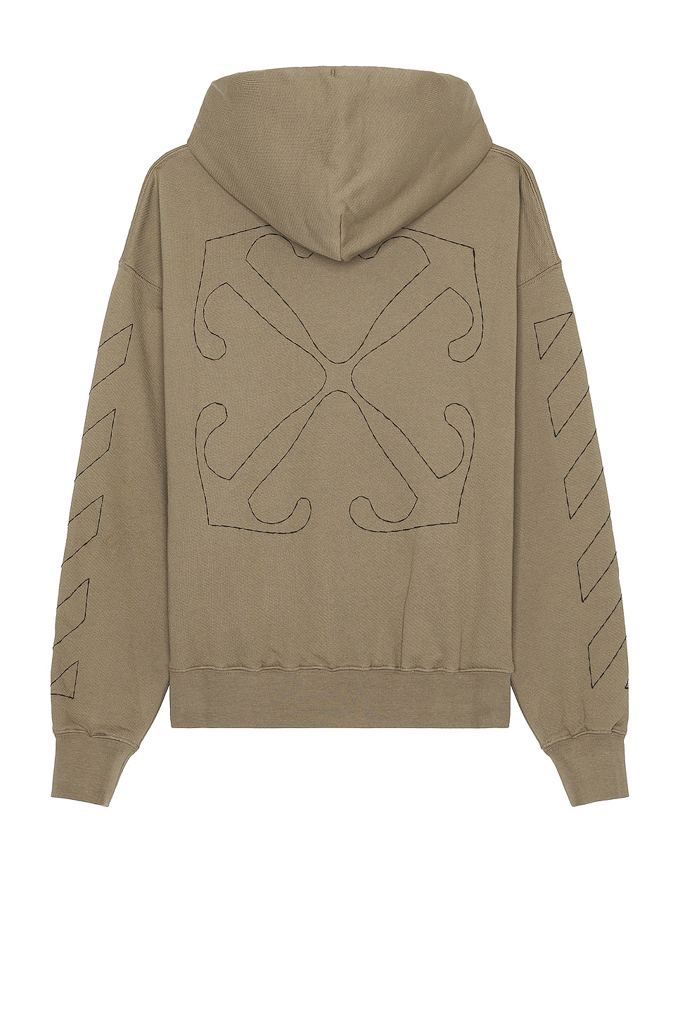 Image 1 of OFF-WHITE Off Stitch Skate Hoodie in Beige