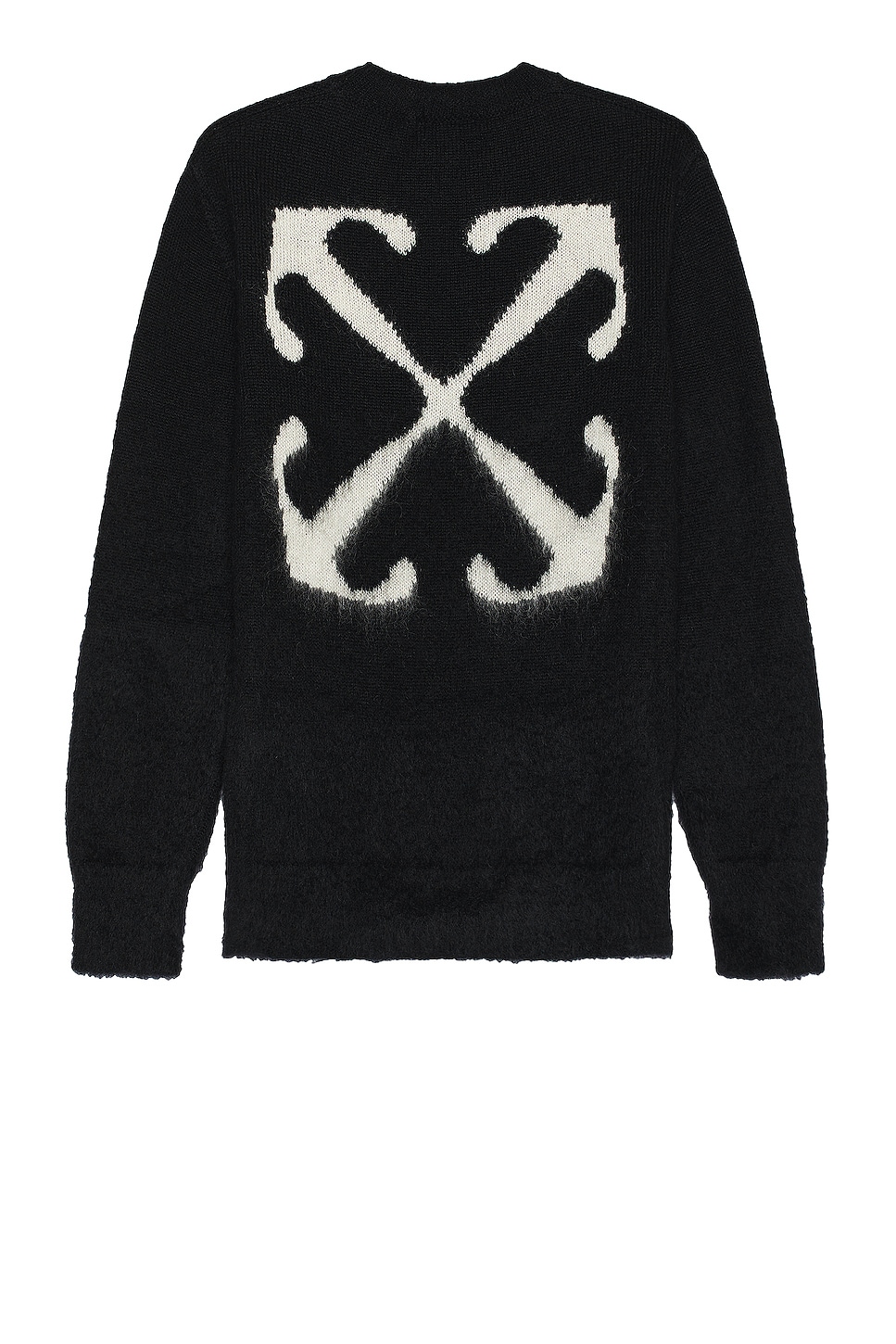 Image 1 of OFF-WHITE Mohair Arrow Knit Crewneck in Black