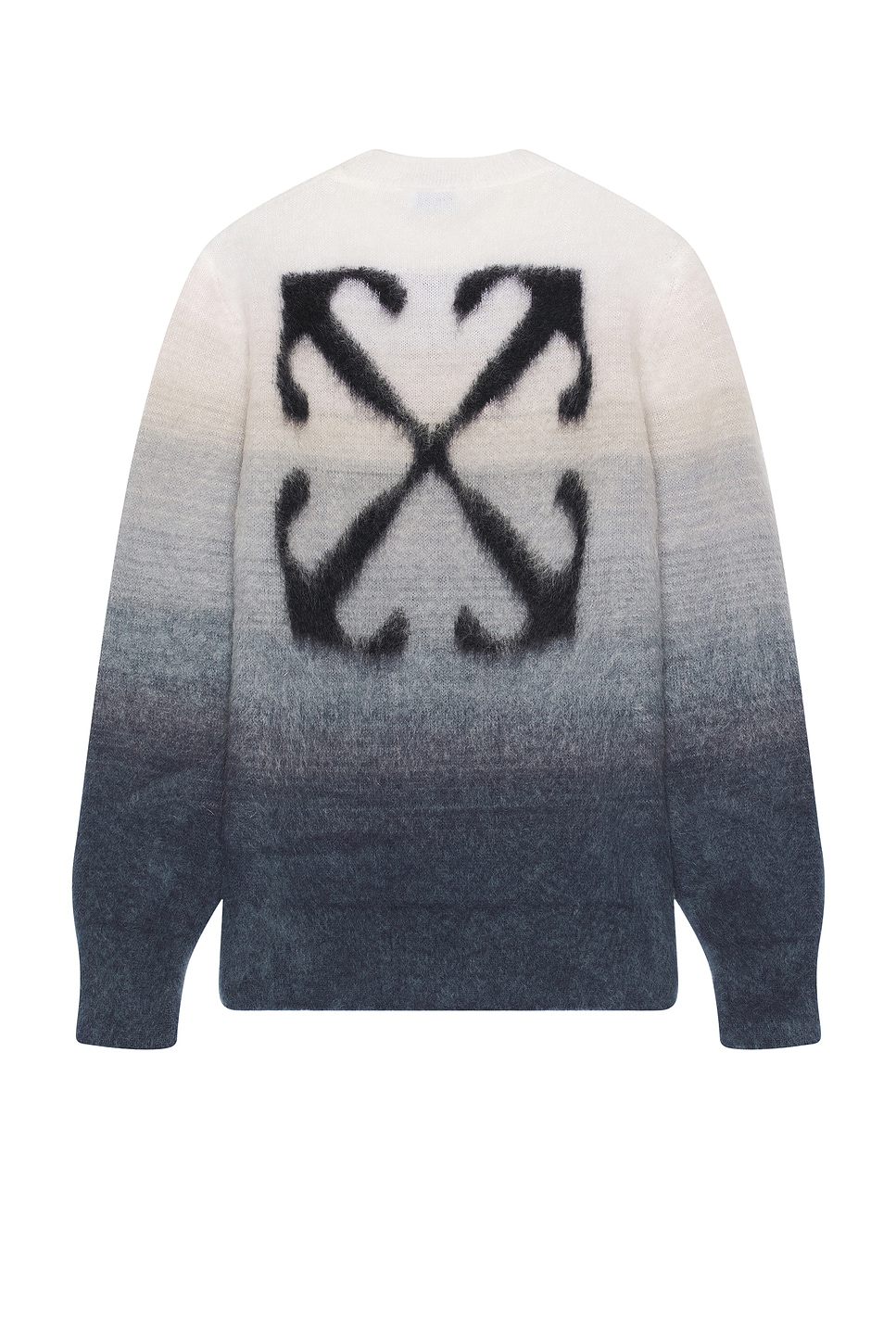 Image 1 of OFF-WHITE Mohair Arrow Gradient Knit in Medium Grey