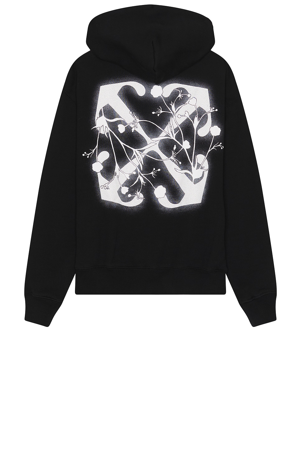 Image 1 of OFF-WHITE Flower Arrow Skate Hoodie in Black