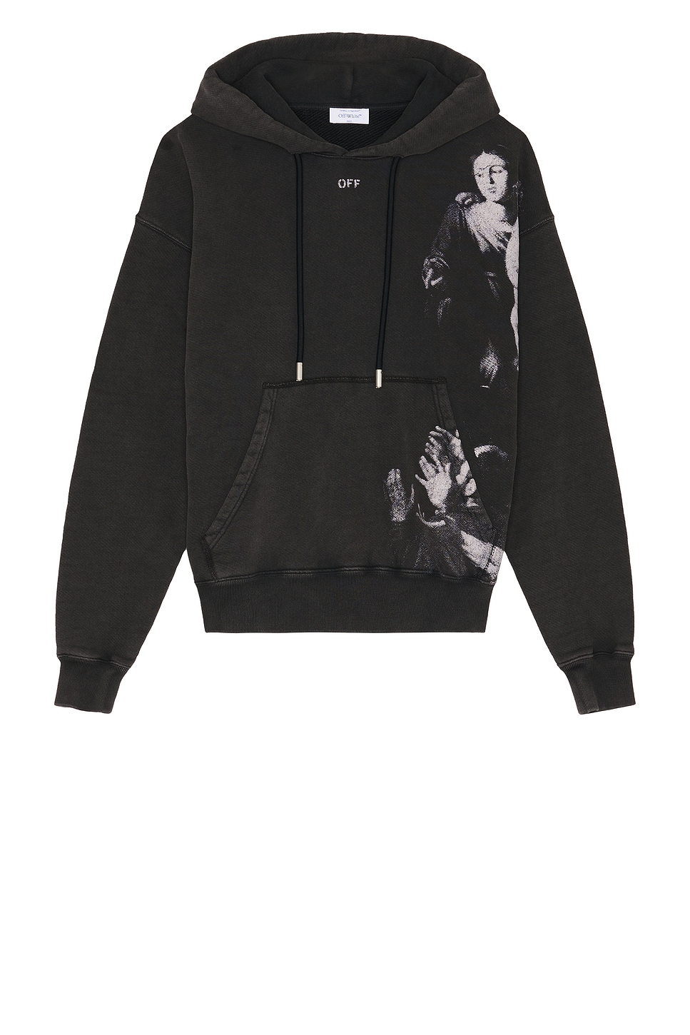 Blurred Mary Skate Hoodie in Black