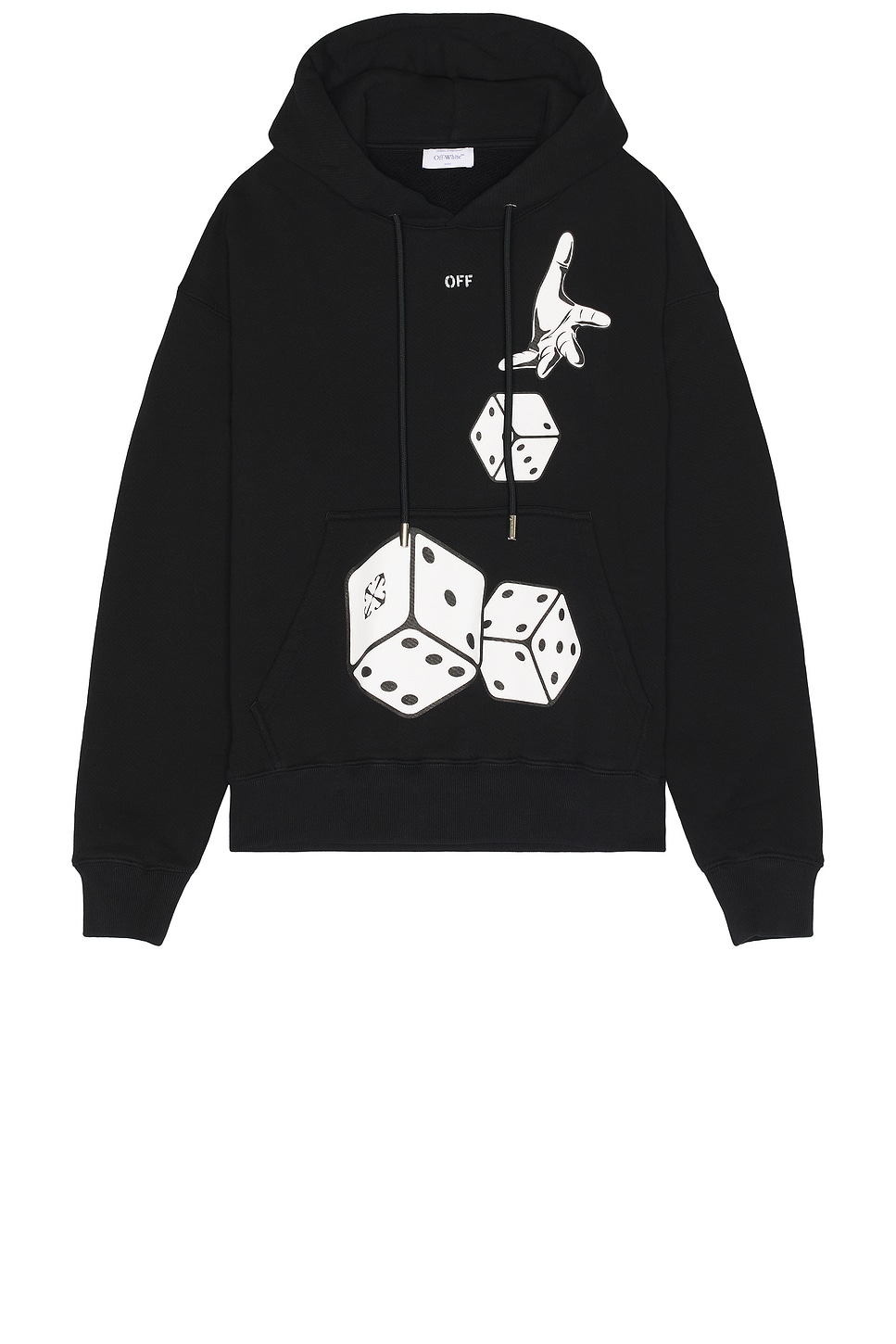 Image 1 of OFF-WHITE Dices Skate Hoodie in Black