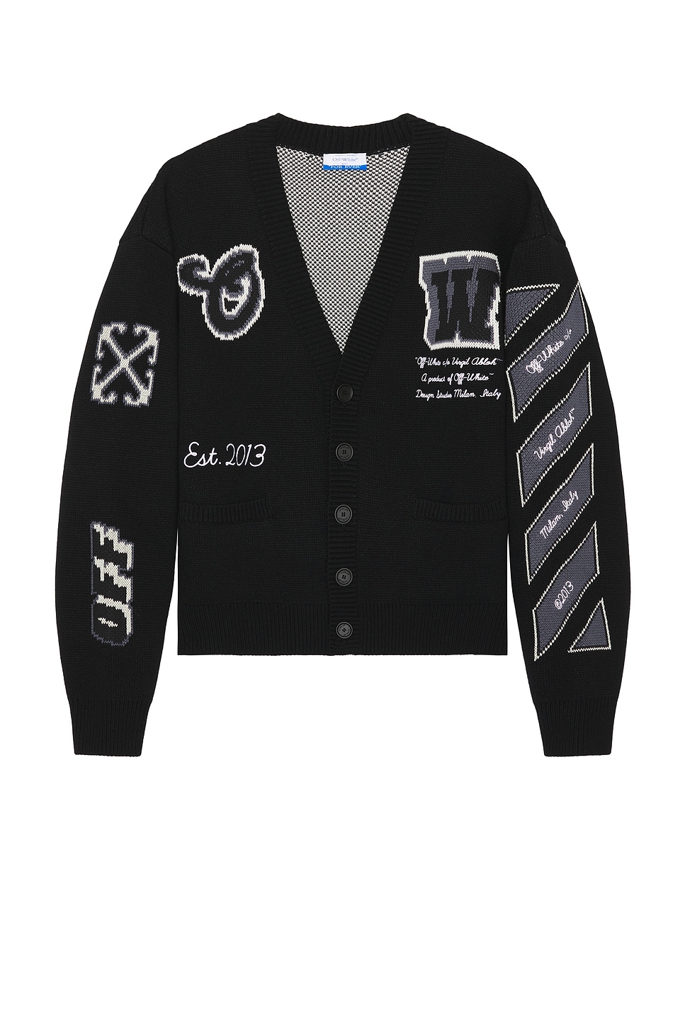 Varsity Cardigan in Black