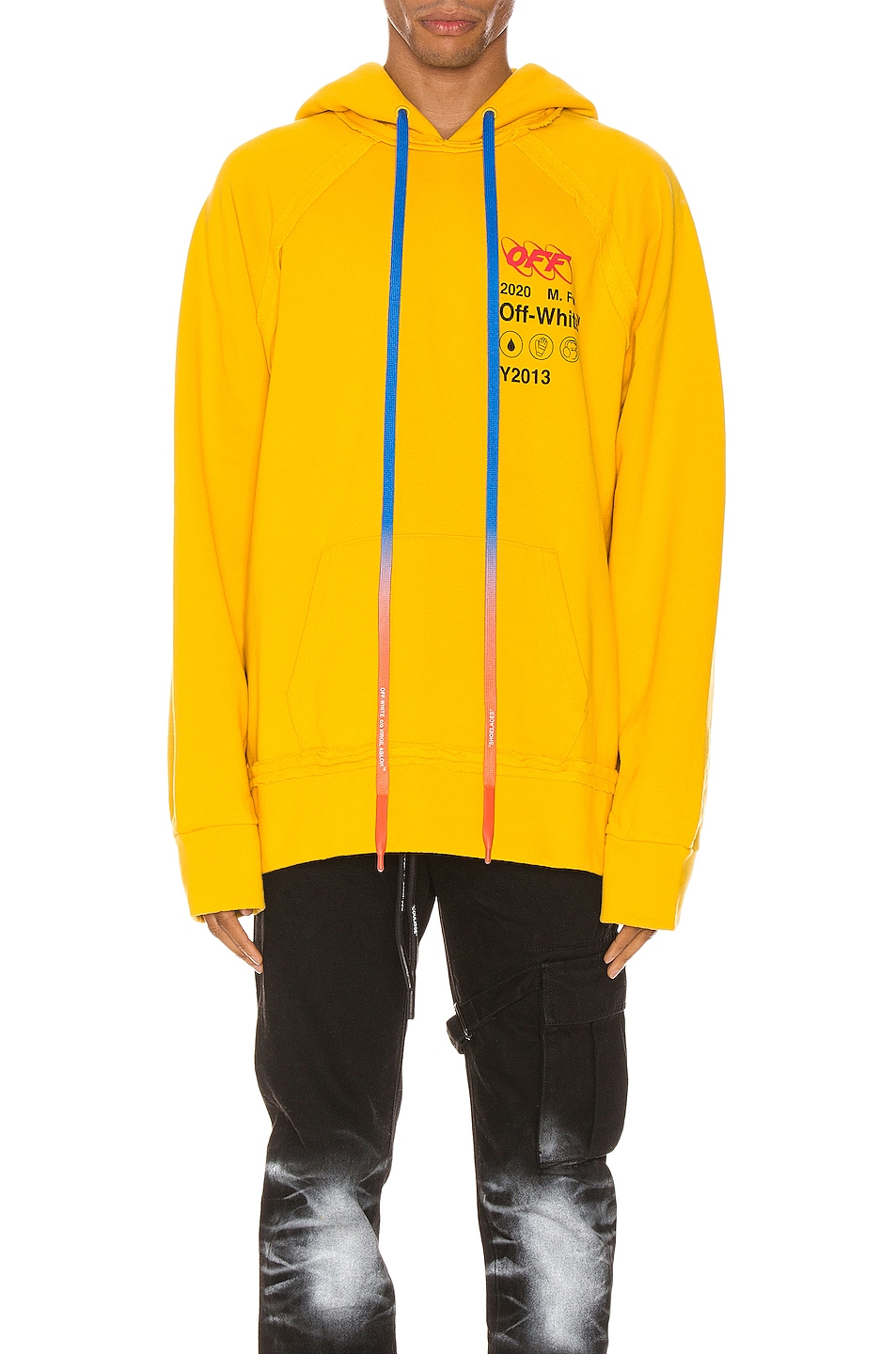 Image 1 of OFF-WHITE Industrial Y013 Incomp Hoodie in Yellow