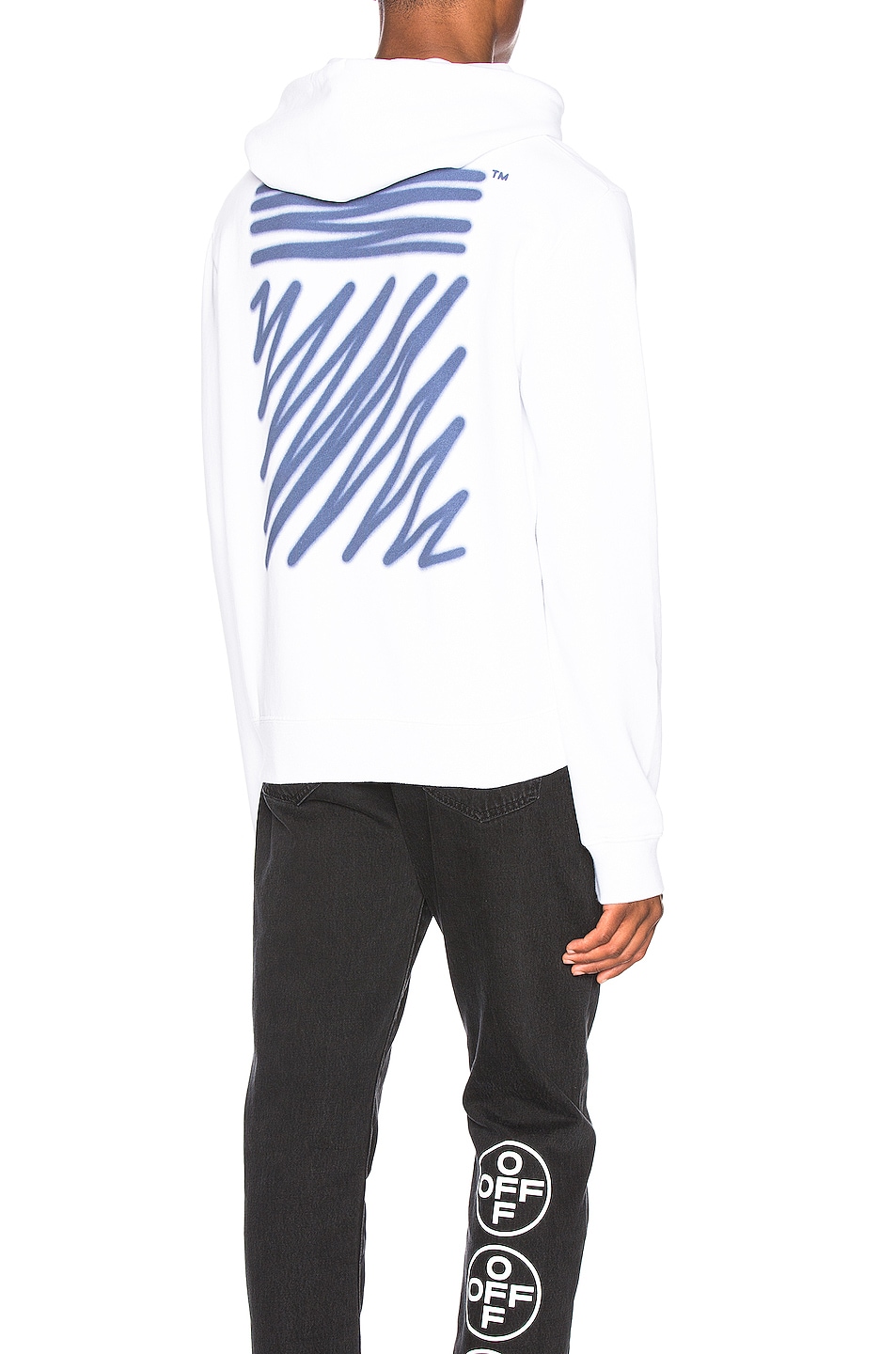Image 1 of OFF-WHITE EXCLUSIVE Hooded Sweatshirt in White