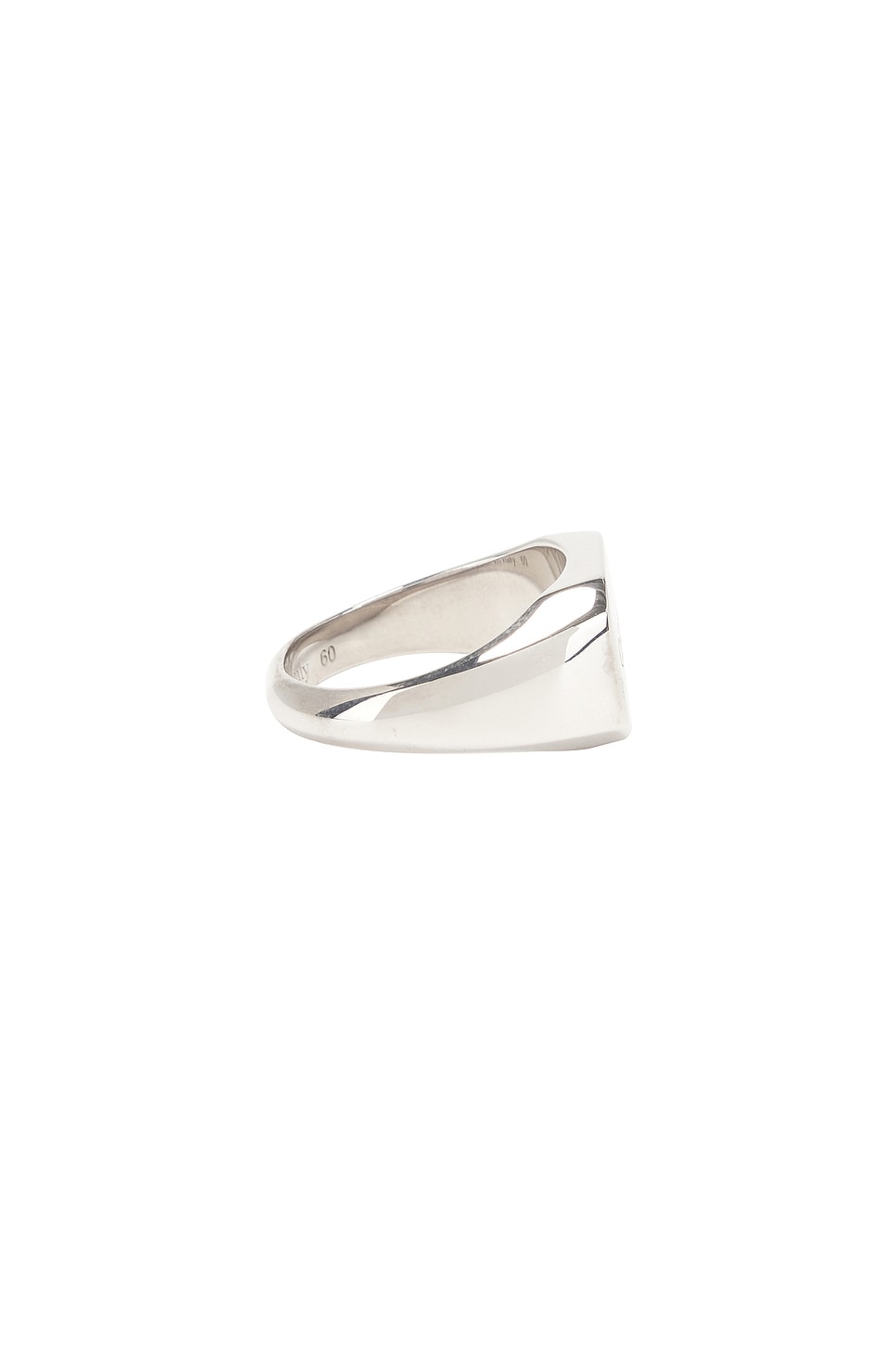 Image 1 of OFF-WHITE Logo Ring in Silver & Black
