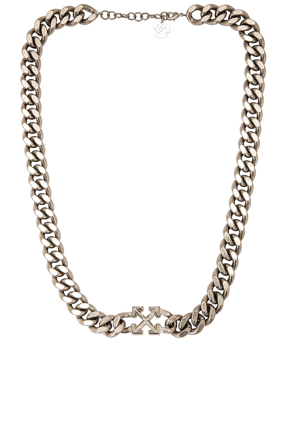 Image 1 of OFF-WHITE Arrow Chained Necklace in Silver