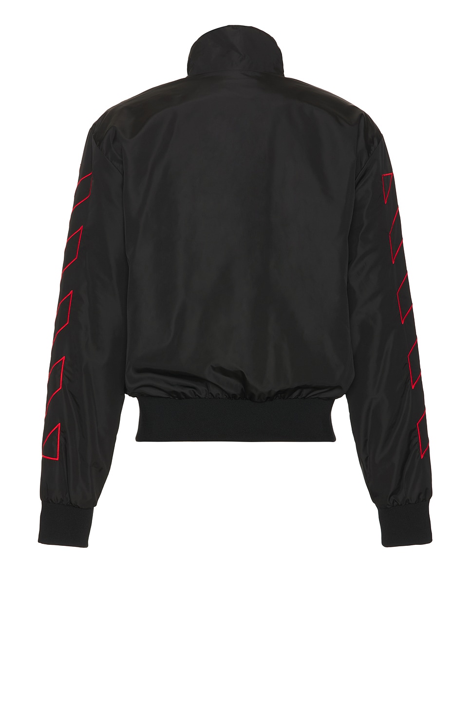 Shop Off-white Outline Diag Nylon Track Top In Black