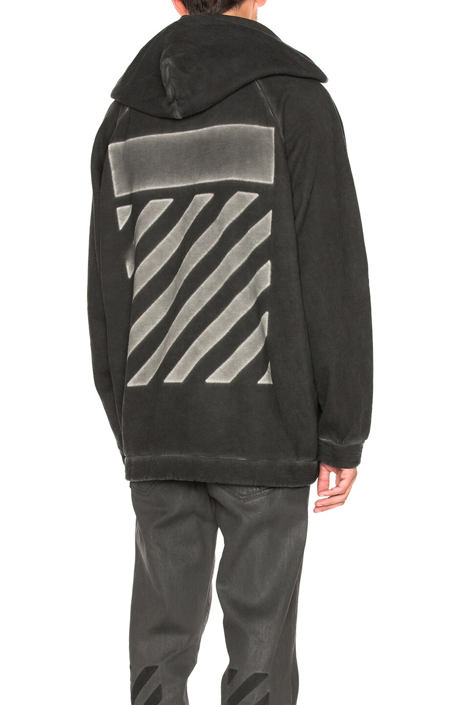Image 1 of OFF-WHITE Fit Over Hoodie in Black
