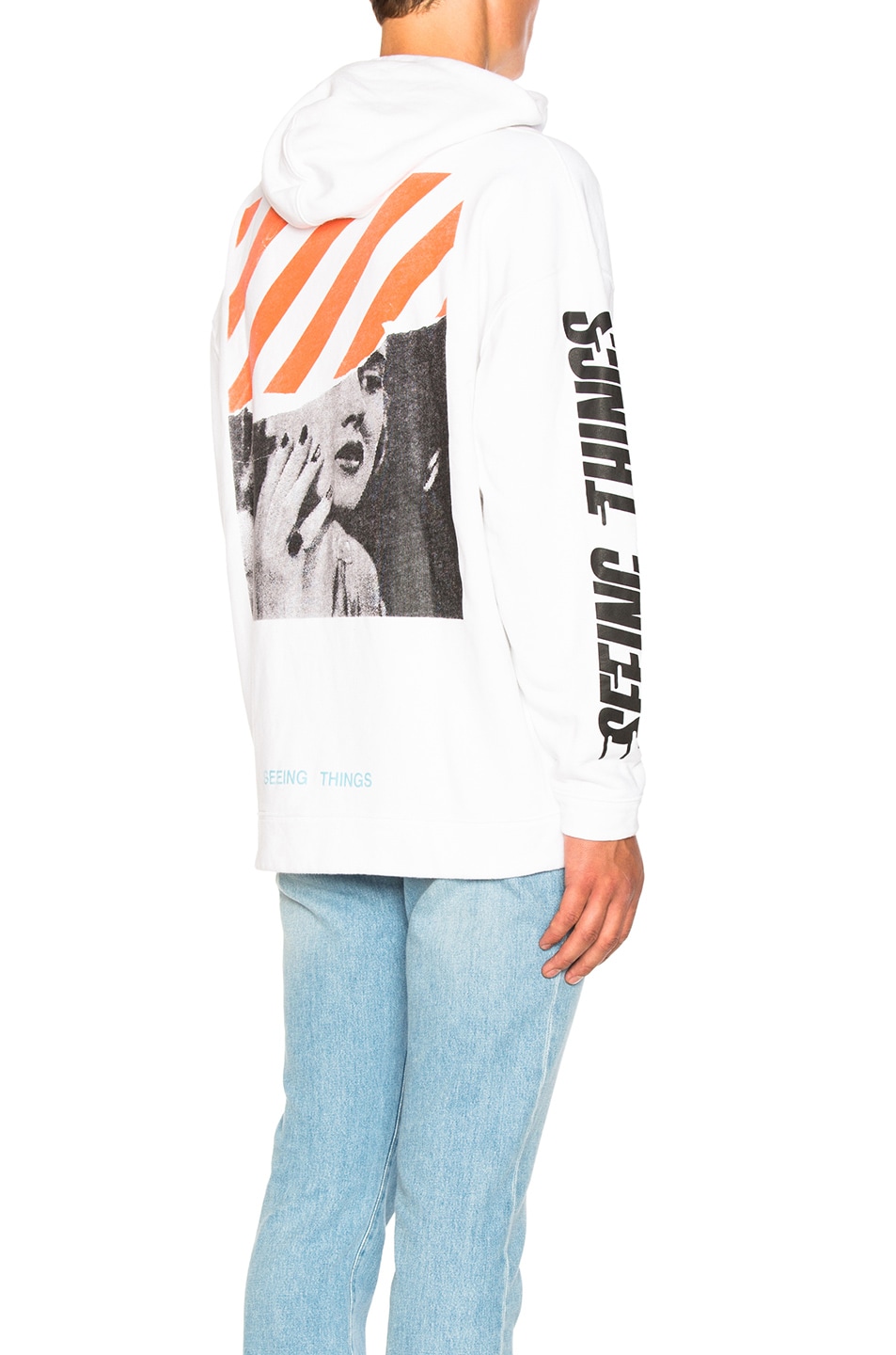Image 1 of OFF-WHITE Photocopy Hoodie in White Multi