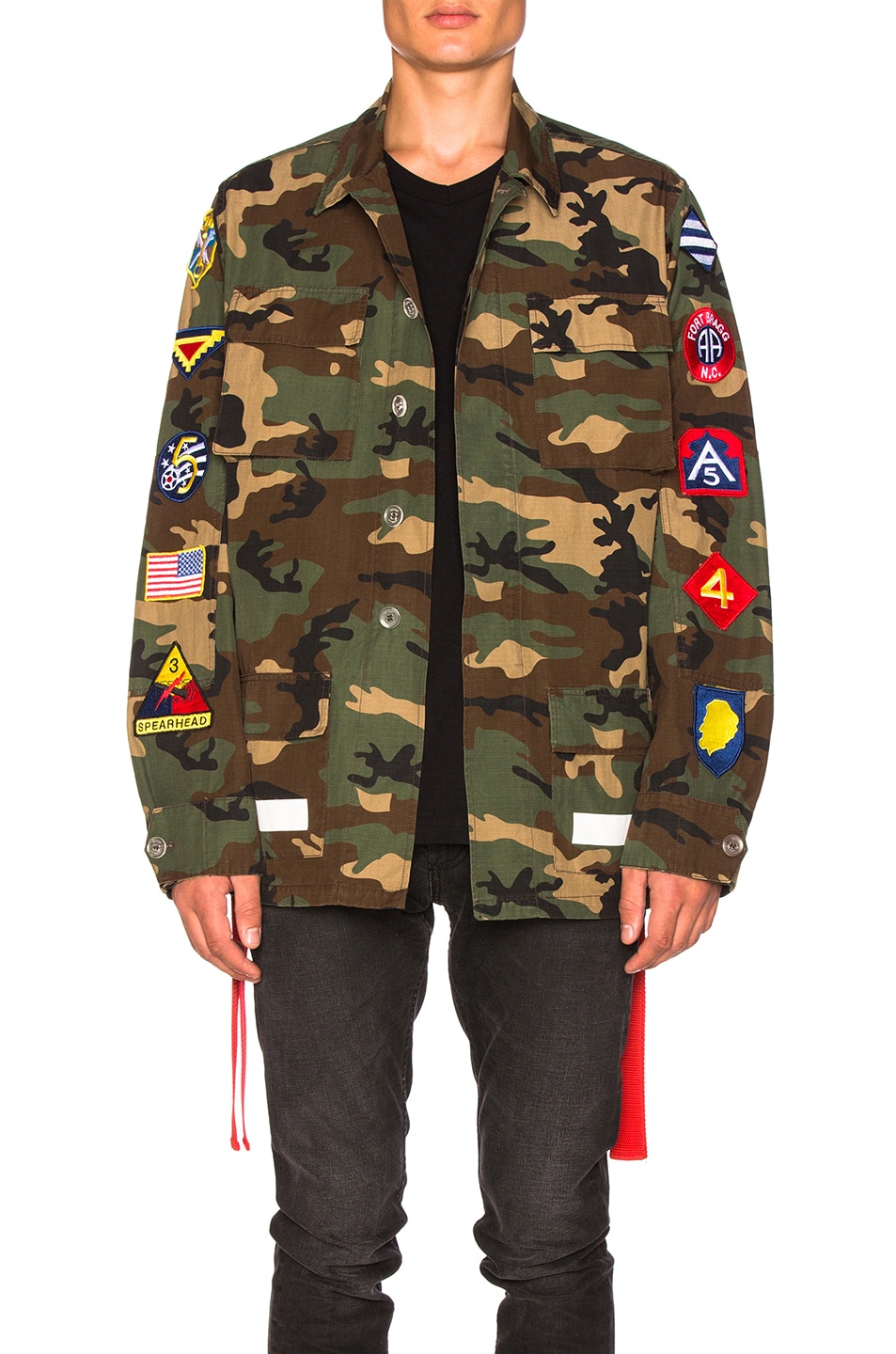 OFF-WHITE Archive Field Jacket in Camo & All Over White | FWRD