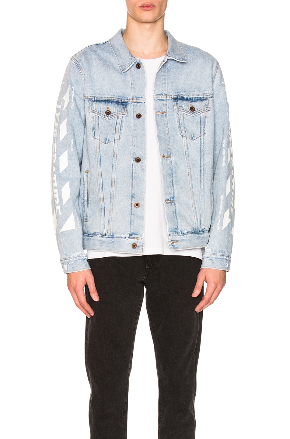 Image 1 of OFF-WHITE Temperature Oversize Jacket in Blue