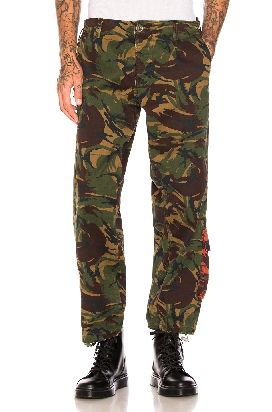 Image 1 of OFF-WHITE Chino Work Pants in Camo