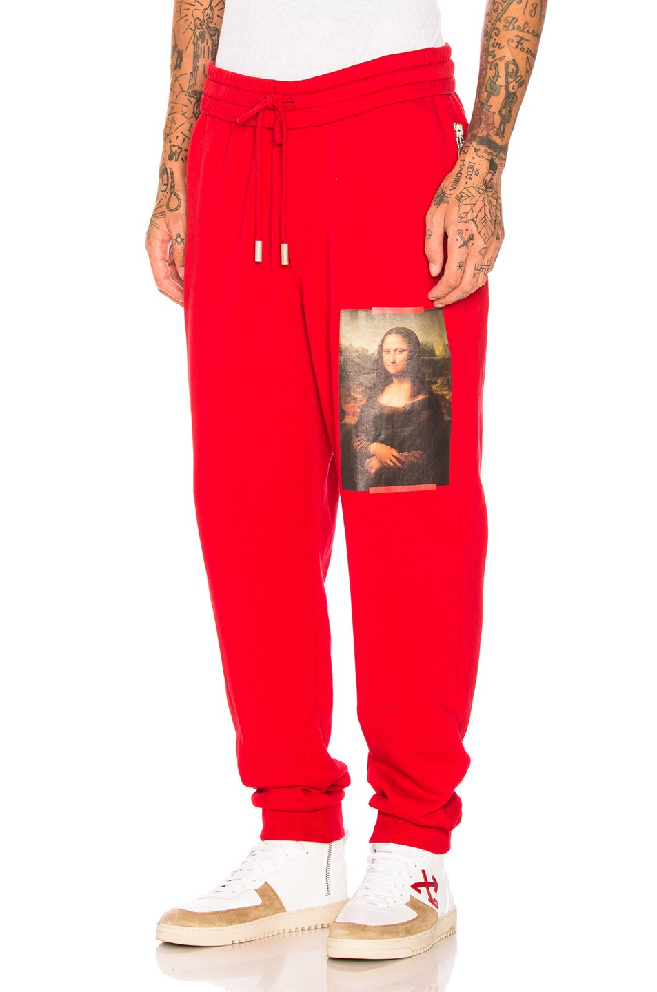 Image 1 of OFF-WHITE Monalisa Sweatpants in Red