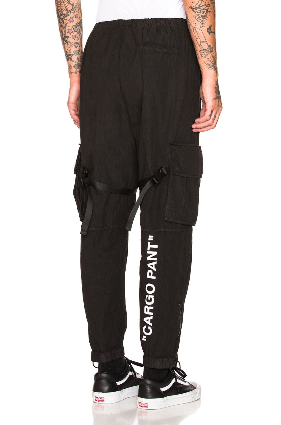 Image 1 of OFF-WHITE Parachute Cargo Pant in Black & White