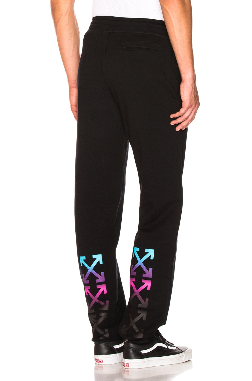 Image 1 of OFF-WHITE Gradient Sweatpants in Black & Multicolor
