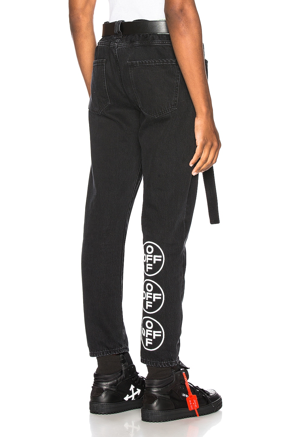 Image 1 of OFF-WHITE EXCLUSIVE Slim Low Crotch Pants in Black