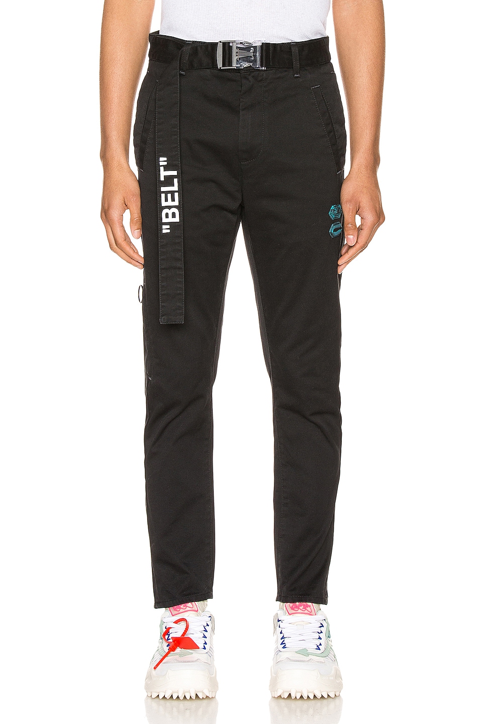 Image 1 of OFF-WHITE Slim Low Crotch Chino in Black