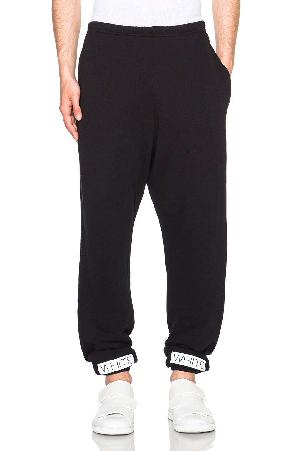 Image 1 of OFF-WHITE Blue Collar Sweatpants in Black