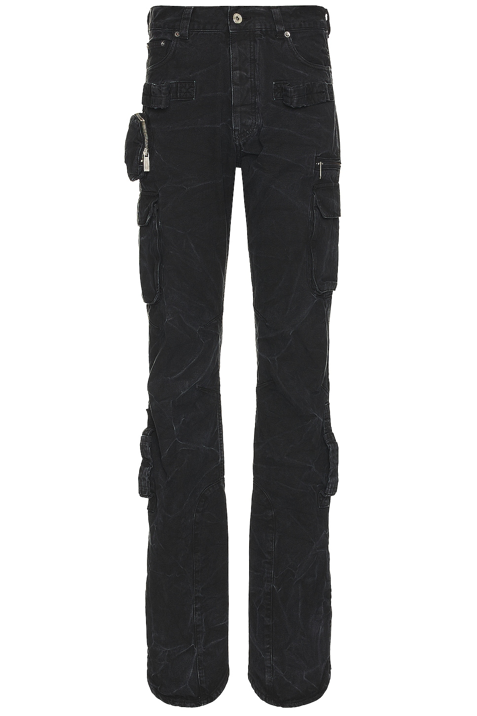 Image 1 of OFF-WHITE Garment Dyed Canvas Round Cargo Pant in Black