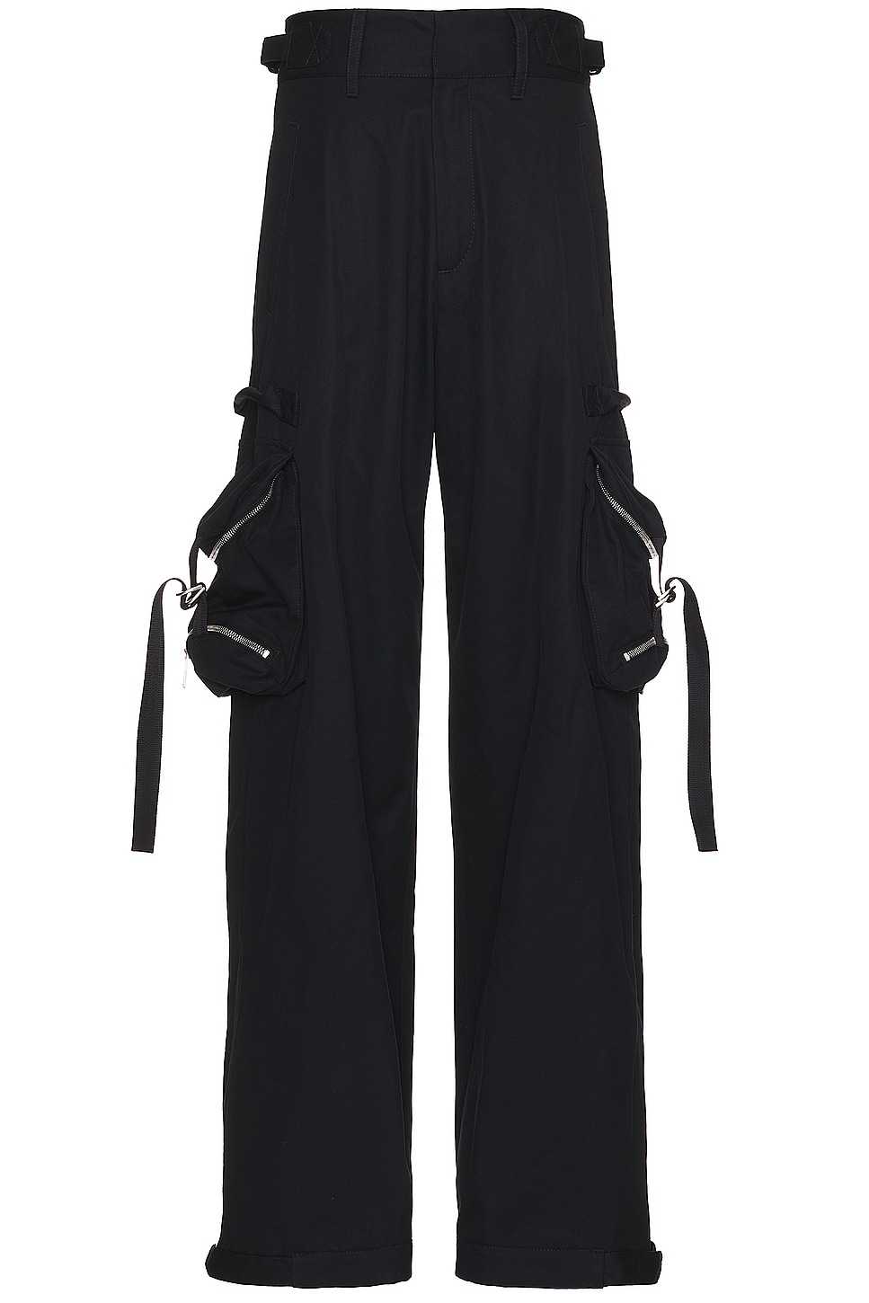 Image 1 of OFF-WHITE Zip Cotton Cargo Pant in Black