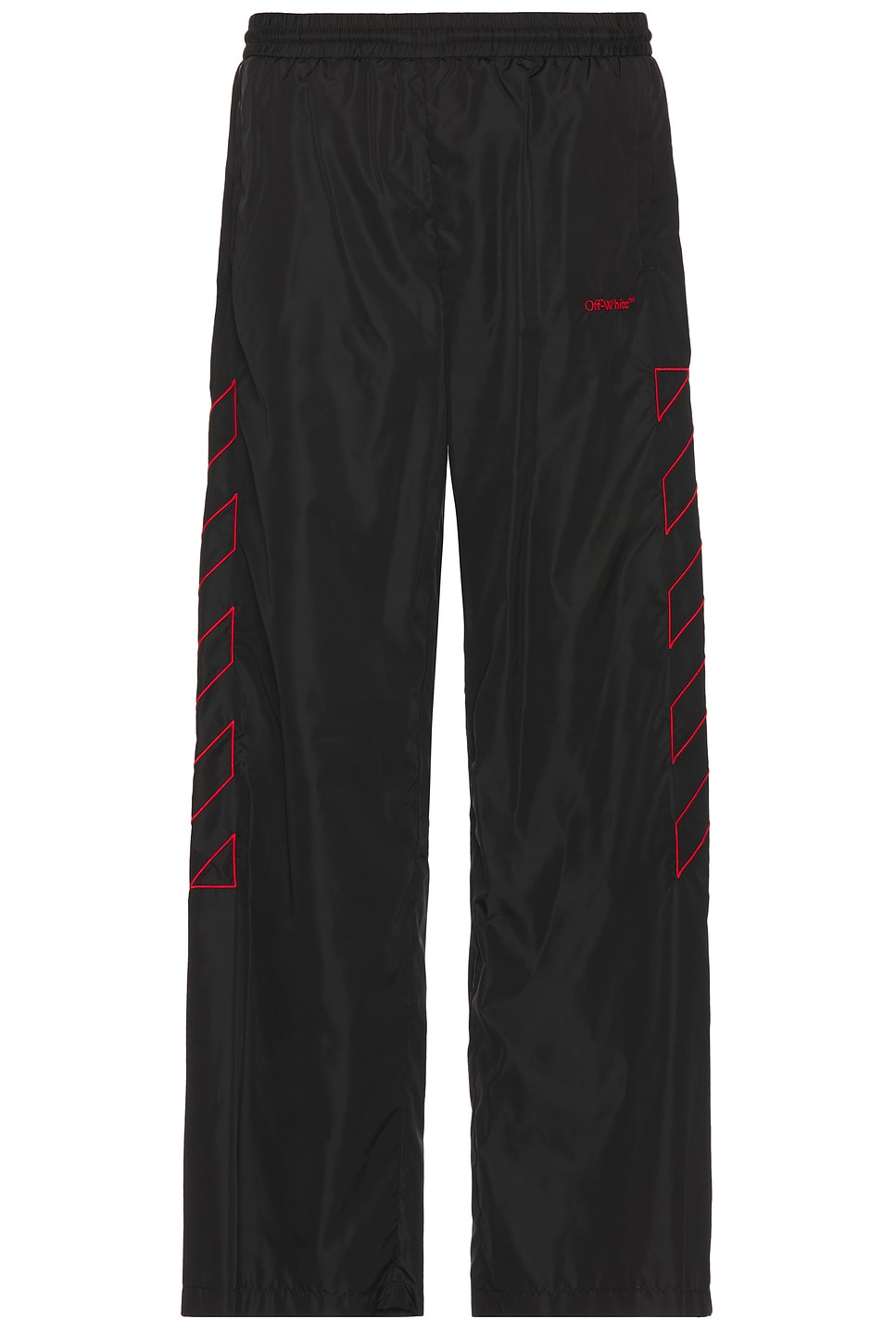 Image 1 of OFF-WHITE Outline Diag Nylon Trackpant in Black