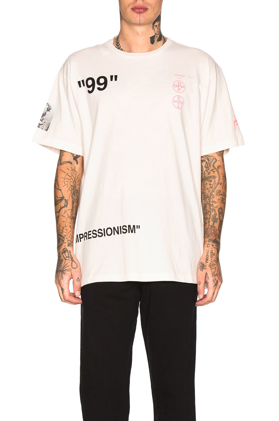 Image 1 of OFF-WHITE Boat Tee in Off White & Multi